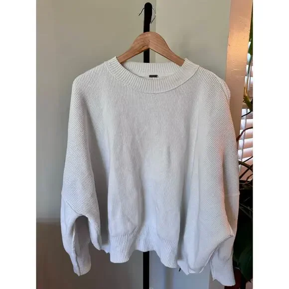 Free People Easy Street Tunic Knit Crewneck Sweater - Picture 2 of 6